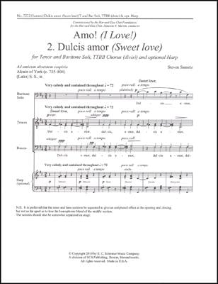 Amo!: No. 2. Dulcis amor